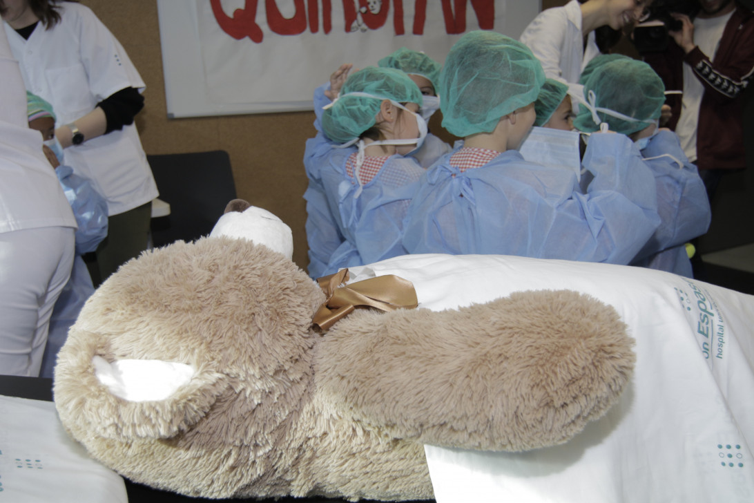 Esta imagen ilustra que: Un hospital para los osos de peluche