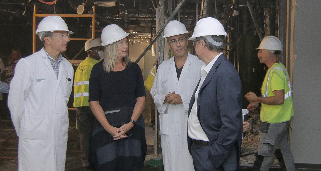 Esta imagen ilustra que: Son Espases realiza obras de mejora en las Urgencias para aumentar el confort e intimidad de los pacientes