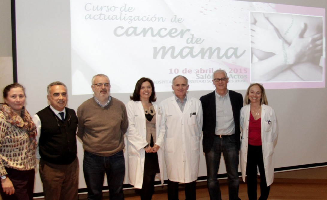 Esta imagen ilustra que: Son Espases acoge el Curso de actualización del diagnóstico, el tratamiento, el seguimiento y la prevención del cáncer de mama