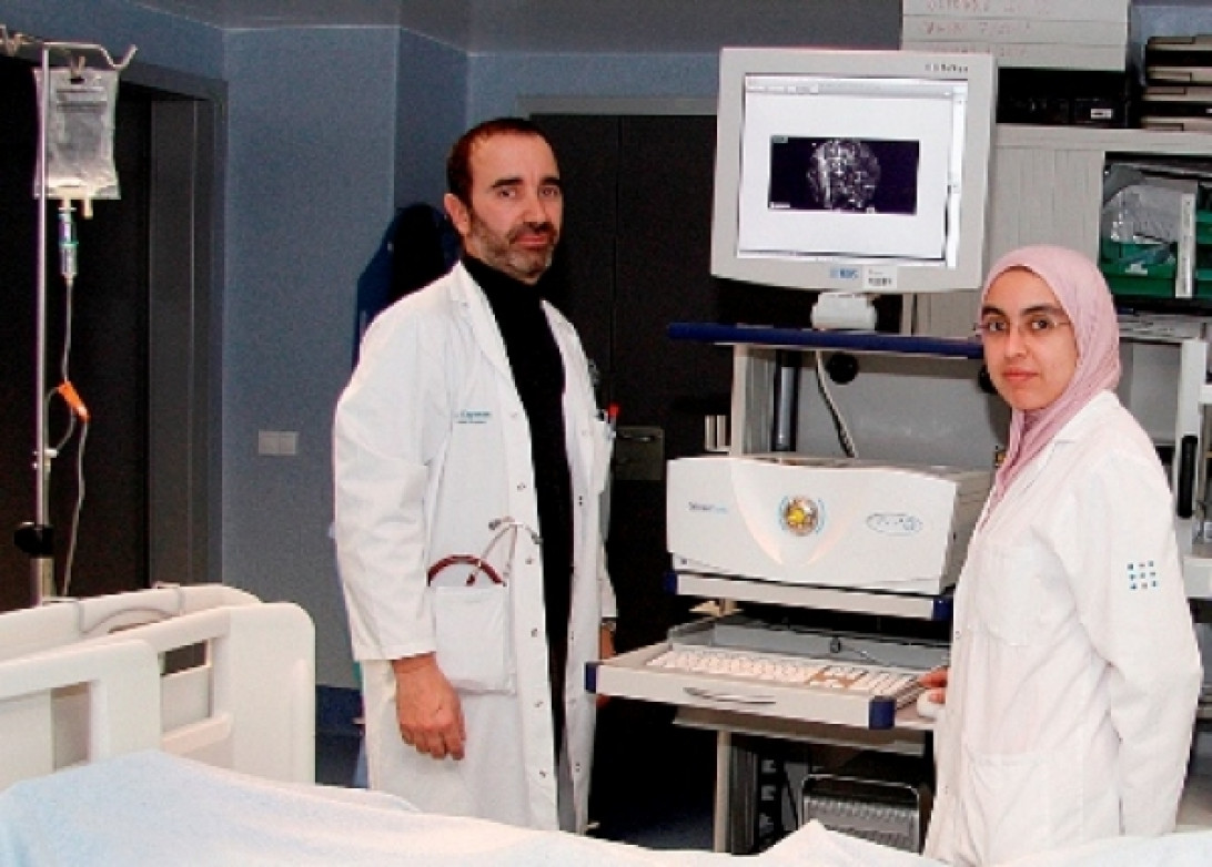 Esta imagen ilustra que: Son Espases utiliza dos técnicas pioneras en el análisis de los pulmones y las vías respiratorias