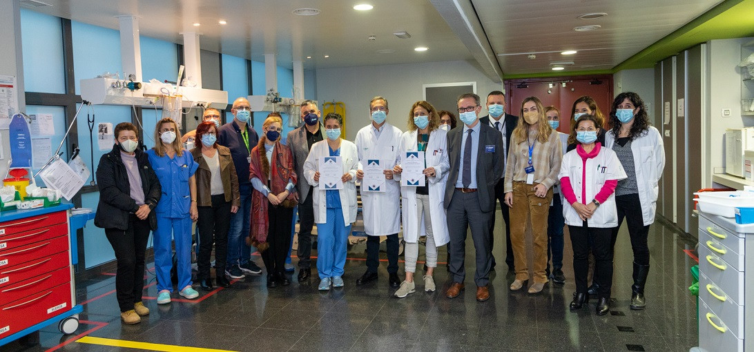 Esta imagen ilustra que: El Servicio de Urgencias, acreditado por su calidad asistencial