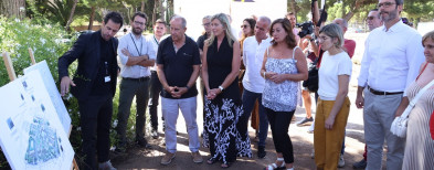 Empiezan las obras de urbanización del Parque Sanitario Bons Aires con el derribo de los muros del Hospital Psiquiátrico