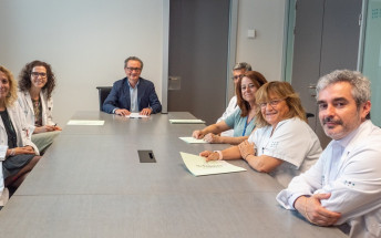 Els doctors Ángela Tarongí, Manuel del Río, Mercedes Falcó i Maria Antònia Duran, nous caps de secció de l’Hospital