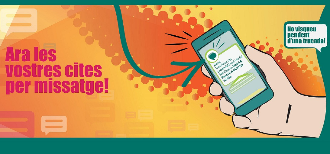 Esta imagen ilustra que: Son Espases enviará por SMS las citas con el especialista a partir del 3 de julio